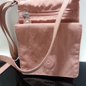 Kipling Women's Eldorado Pink  Minibag Lightweight Crossbody Bag Nylon 6x8''